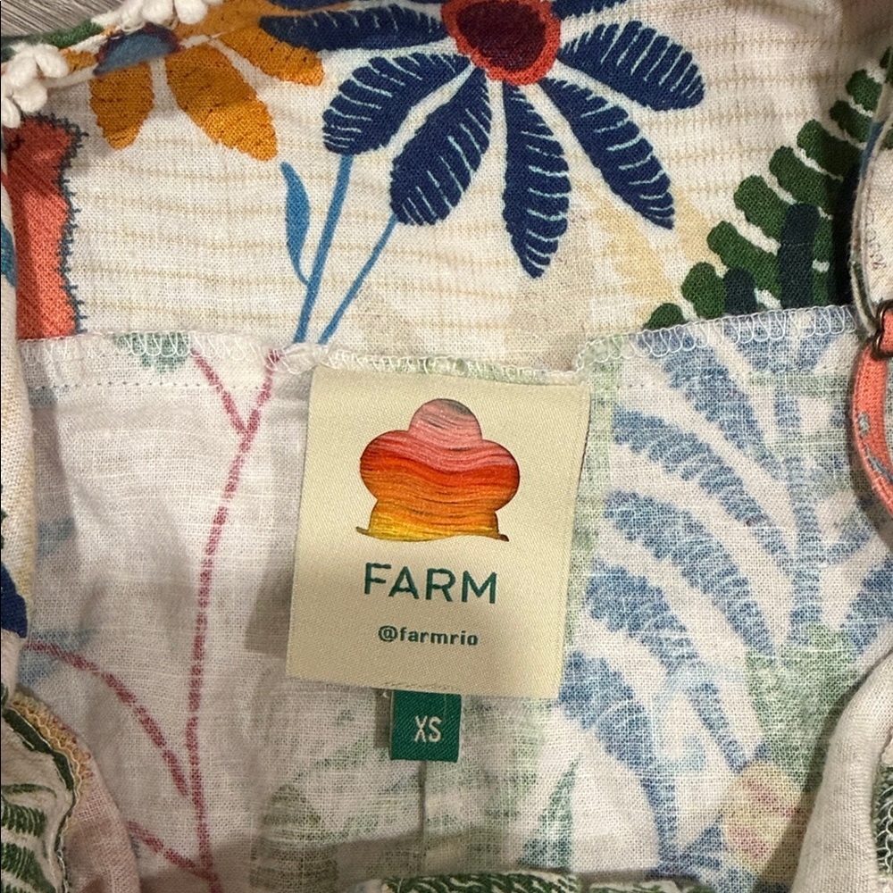 FARM Rio Multi-Color Tropical Floral Mini Dress - Picture 2 of 3